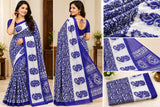 GP Print Saree Blue