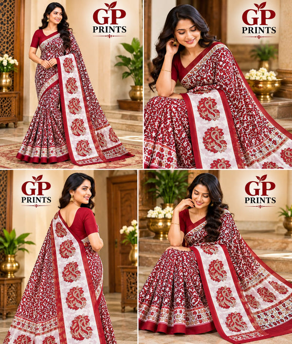 GP Prints Saree Meron